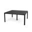 Table de salle à manger d'extérieur moderne en aluminium avec accents tissés (table seulement)