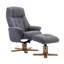 Billings 80cm Wide Swivel Standard Recliner-609382732