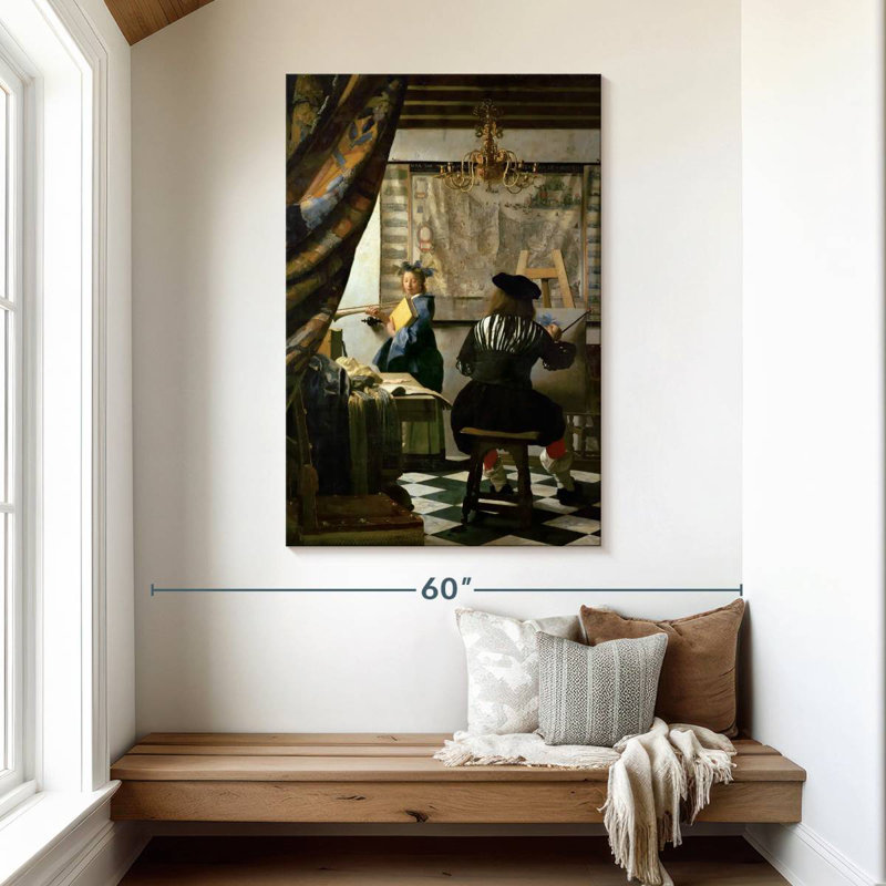 Leisha le peintre et son modèle, H 48 po x l 32 po