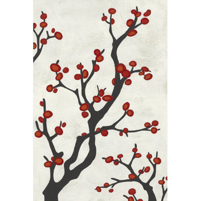 Berry Branch I by June Erica Vess - Wrapped Canvas Painting