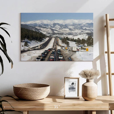 Route enneigée du Colorado