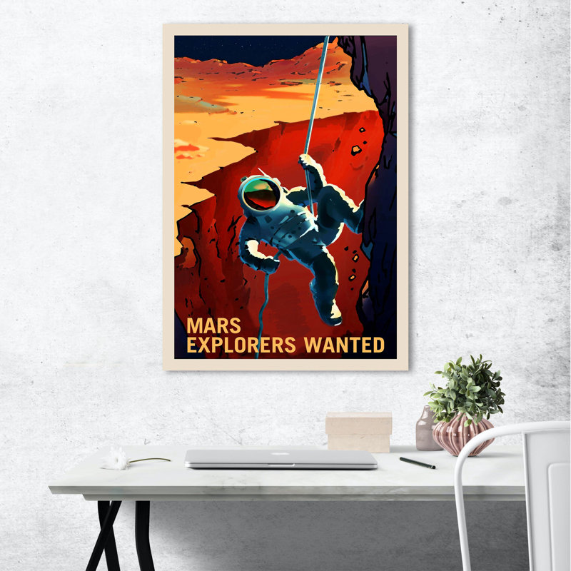 Mars Explorers Wanted by NASA - Wrapped Canvas Print, 80cm H x 60cm W x 4cm D