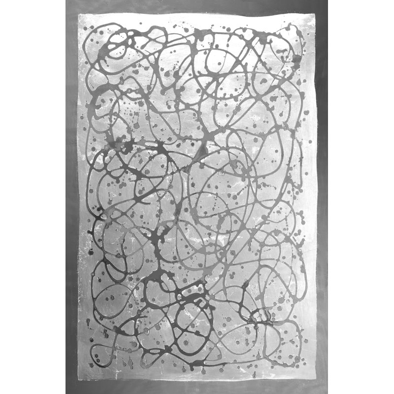«Fatihah Graffiti In Silver I On Canvas» par Vanna Lam, reproduction, H 18 po x l 12 po