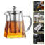 950ML Clear Square Glass Teapot with Infuser