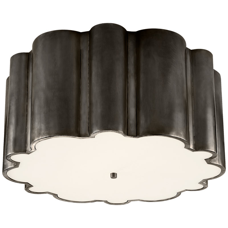Alexa Hampton Markos Grande Flush Mount, Gun Metal