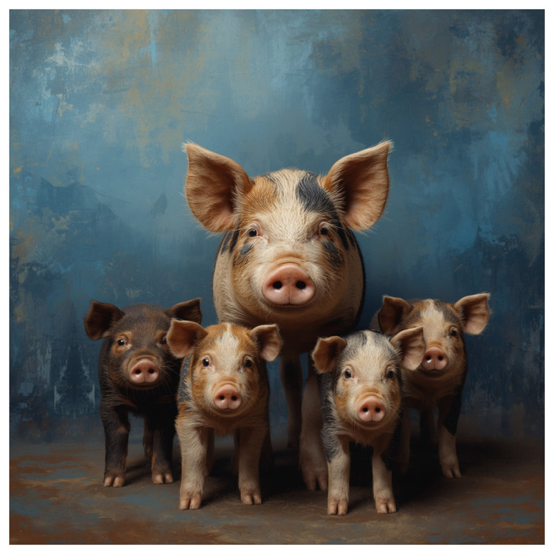 Tapis de bain cochon, 24 po L x 17 po L