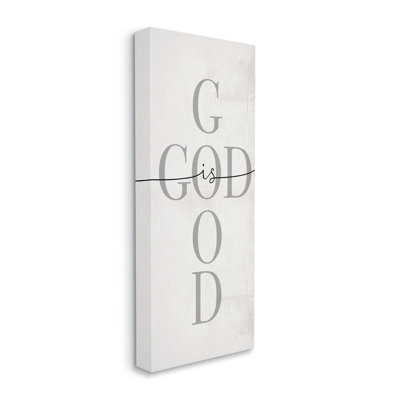 God Is Good Phrase Faith Based Cross - Textual Art