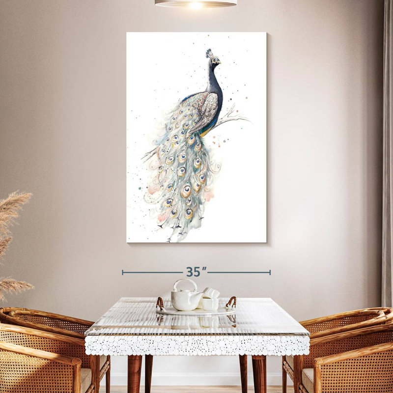 Brampt Enchanting Peacock, 51" H x 34" W