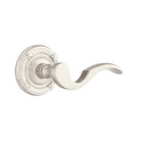 Cortina Wave/Drop Privacy (Bed & Bath) Door Lever with Round Rosette