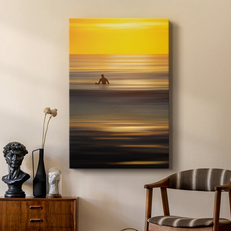 "Alone in the Calm", reproduction d'art encadrée sur mesure