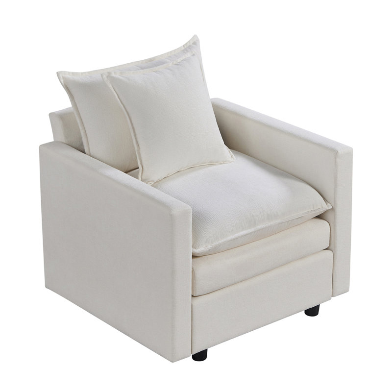 Canapé Chenille, Blanc