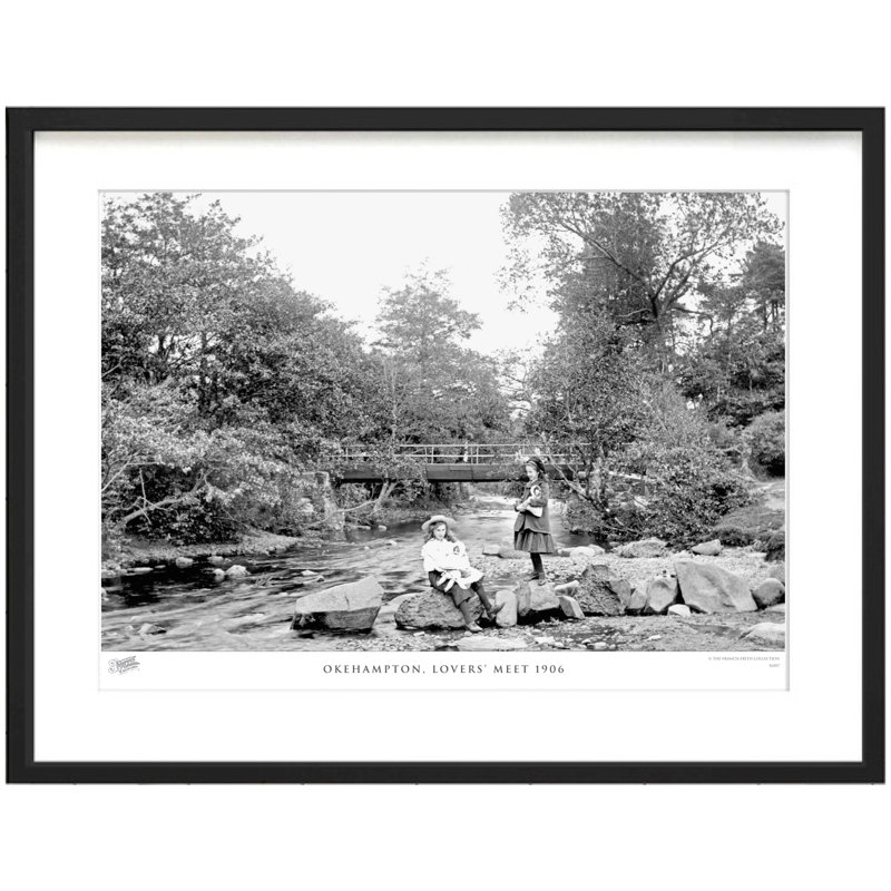 Okehampton, Lovers' Meet 1906 by Francis Frith - Single Picture Frame Print, 45cm H x 60cm W x 2.3cm D