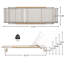Chaise d'extérieur avec tissu respirant - structure en aluminium, ergonomique, facile à nettoyer, siège robuste antirouille, rouille, design élégant