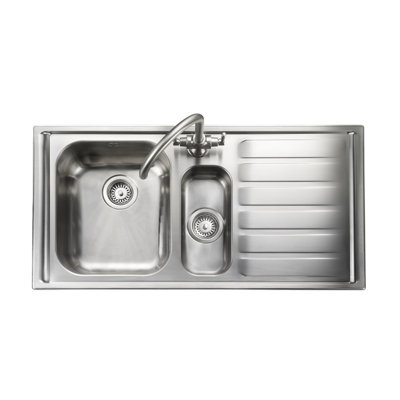 Manhattan 101 x 51.5cm Kitchen Sink in Stainless Steel