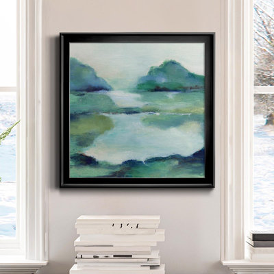 Lush Valley I - Peinture sur toile encadrée