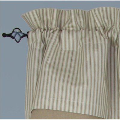 Cantonnière en coton l 6,5 po Anceline