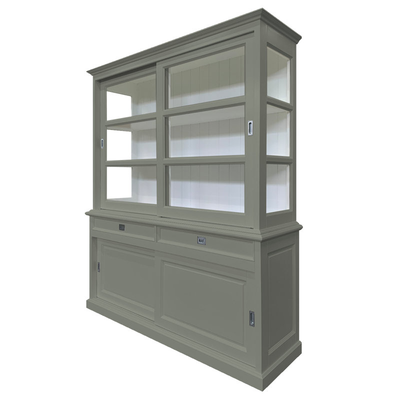 Tatum Display Cabinet, Concrete Grey