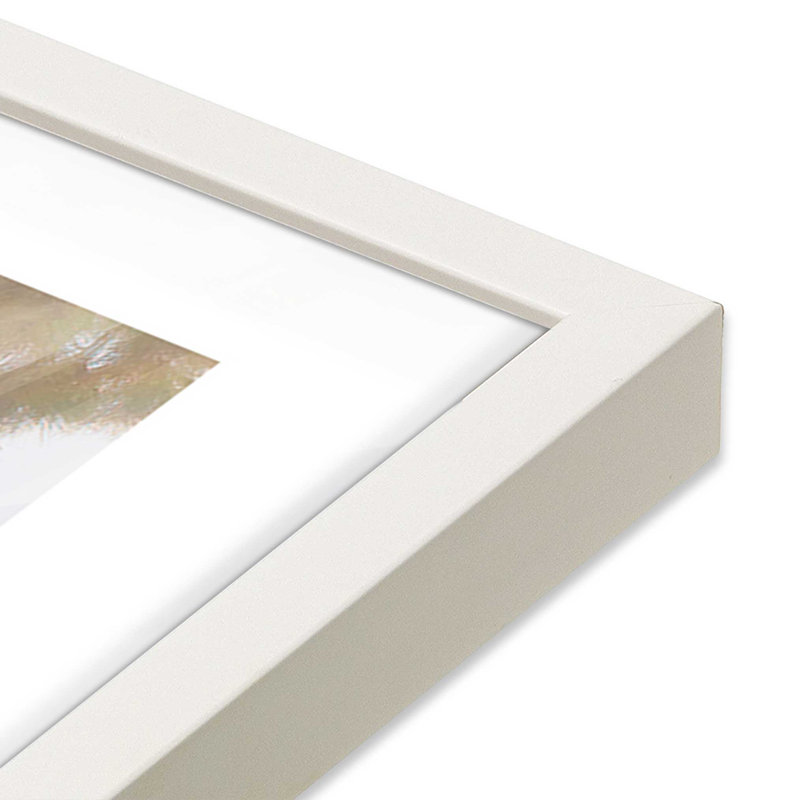 Imprimé Under the Pine, Cadre simple blanc opaque, H 11 po x l 9 po x P 1,25 po