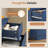 Tall Dresser With 7 Drawers For Bedroom, 51.8 Inches Tall Dresser And Chest Of Drawers, Modern Wooden Closet Organizer And Storage Cabinet, Large Vertical Dresser For Bedroom, Closet, Hallway-583662469