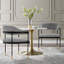 Chaise d'appoint rembourrée en métal Lia-91028767