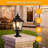 Black Aluminum Outdoor Floating Light