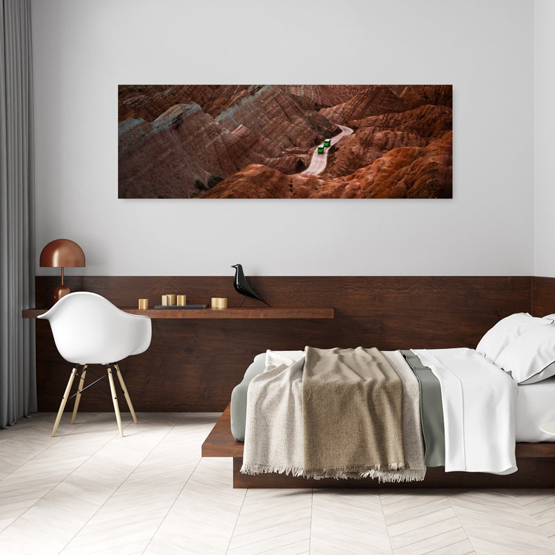 Winding Mountain Road by Wangyf6483 - Wrapped Canvas Panoramic Print, 50.8 cm H x 152.4 cm W