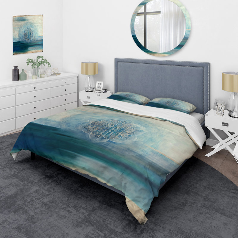 Ensemble de housse de couette en microfibre / polyester Old Sacred Retro Designs IV