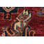 Tapis rouge / beige en laine noué à la main à motif oriental 8 pi 10 po x 12 pi 7 po Madeeha