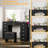 Greyden Vanity With 11 Drawers & Storage Stool-766494584