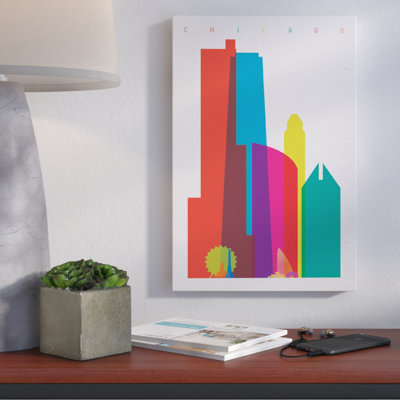 "chicago" par yoni alter, impression sur toile tendue