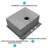Stainless Steel Sink Drop-In 25", 16 Gauge Material, R10 Tight Radius, Deep Single Bowl Basin, Easy To Clean Soundproof Padding, With Optimal Drainage