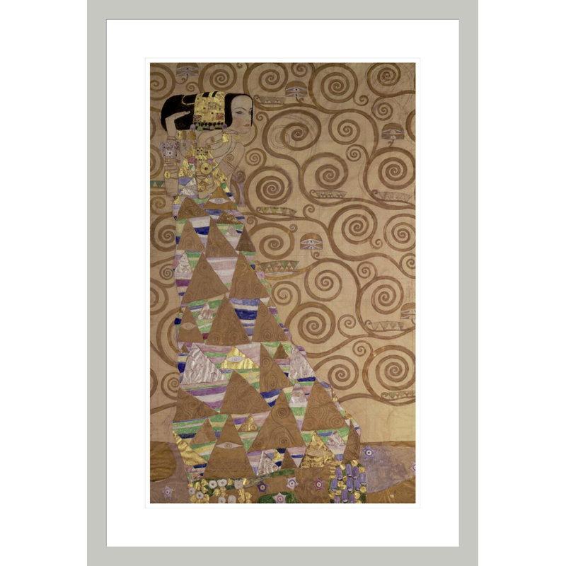 «Expectation» par Gustav Klimt, impression giclée sur cadre, 29.5" H x 20.36" W