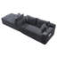 Canapé modulaire en forme de U 94,5 po avec assise profonde, aucun assemblage requis, canapé-lit modulaire pour salon