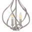 Lustre 3 lumières façon bougie Alloy Ribbons