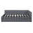 Full Size Upholstered Daybed with Trundle Sofa Bed Frame, No Box Spring, Linen Fabric, Gray-129160691