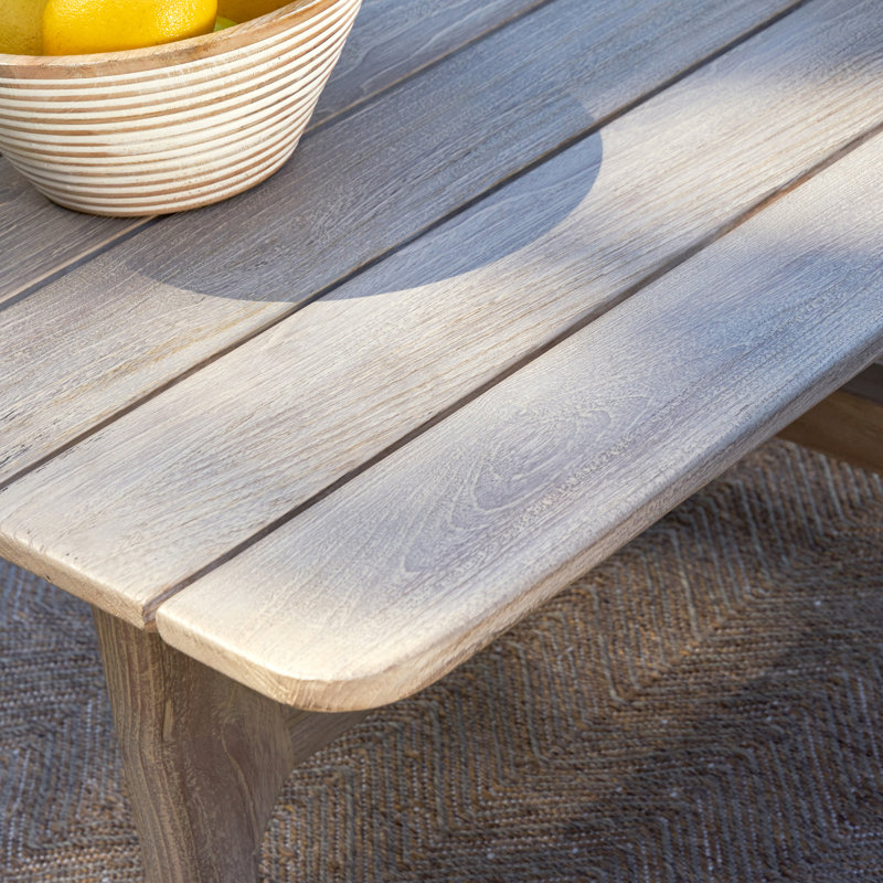 Dawn 55" Outdoor Coffee Table, Gray Matte