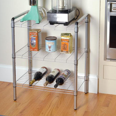delta Metal Adjustable 3-Tier Wire Shelving Rack