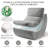 Love Seat Sofa High-Density Foam Togo Sofa Bean Bag Chair - Machine Washable, Cat-Scratch Resistant Fabric With Side Pockets, Compressed Packaging-1229598894