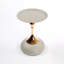 Petite table d'intérieur, table de bout, table basse, table d'appoint ronde, table à piédestal en métal, table d'appoint pour petits espaces-897415686