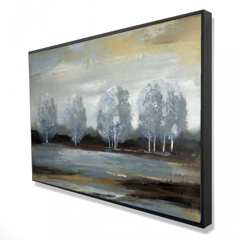 "Paysage gris" sur toile