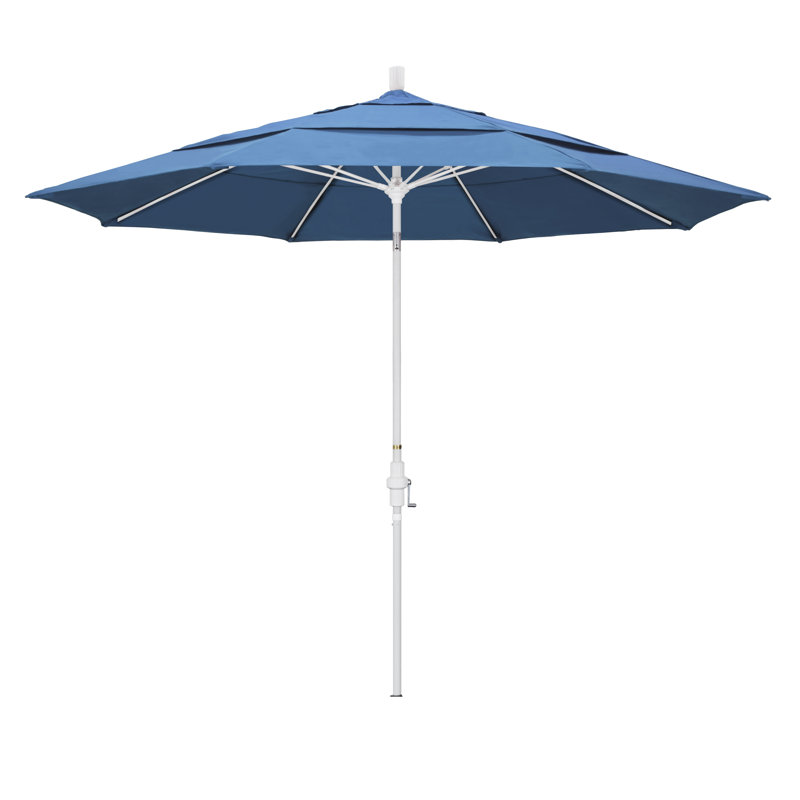 Parasol de marché 11 pi Leiker, Performance bleu givré