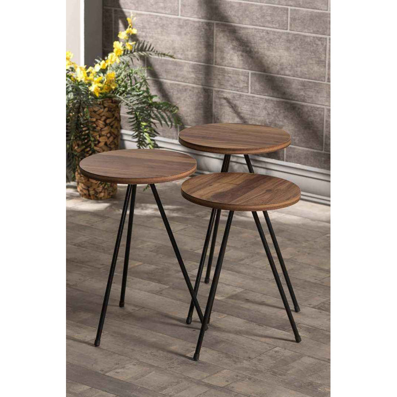 Greta 14cm Console Table, Walnut