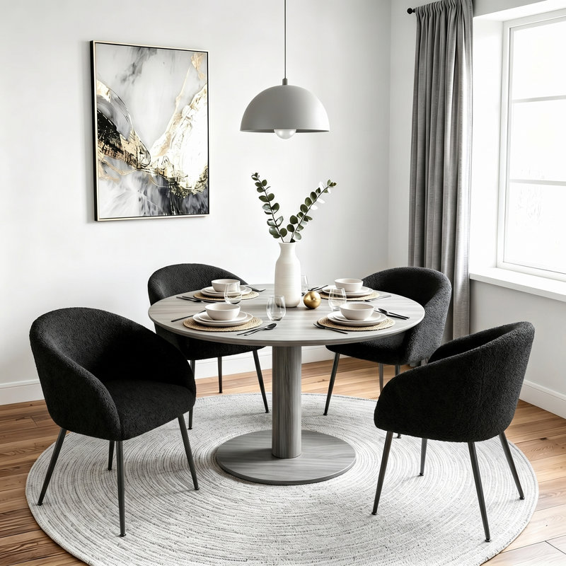Petit fauteuil d'appoint, Noir, noir, noir, noir, Noir, noir, noir, noir, 1