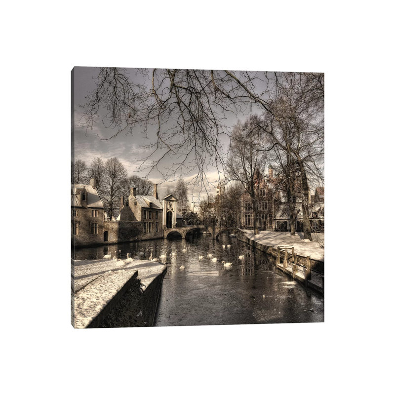 Bruges In Christmas Dress by Yvette Depaepe - Print on Canvas, Wrapped Canvas, 30.48 cm H x 30.48 cm W