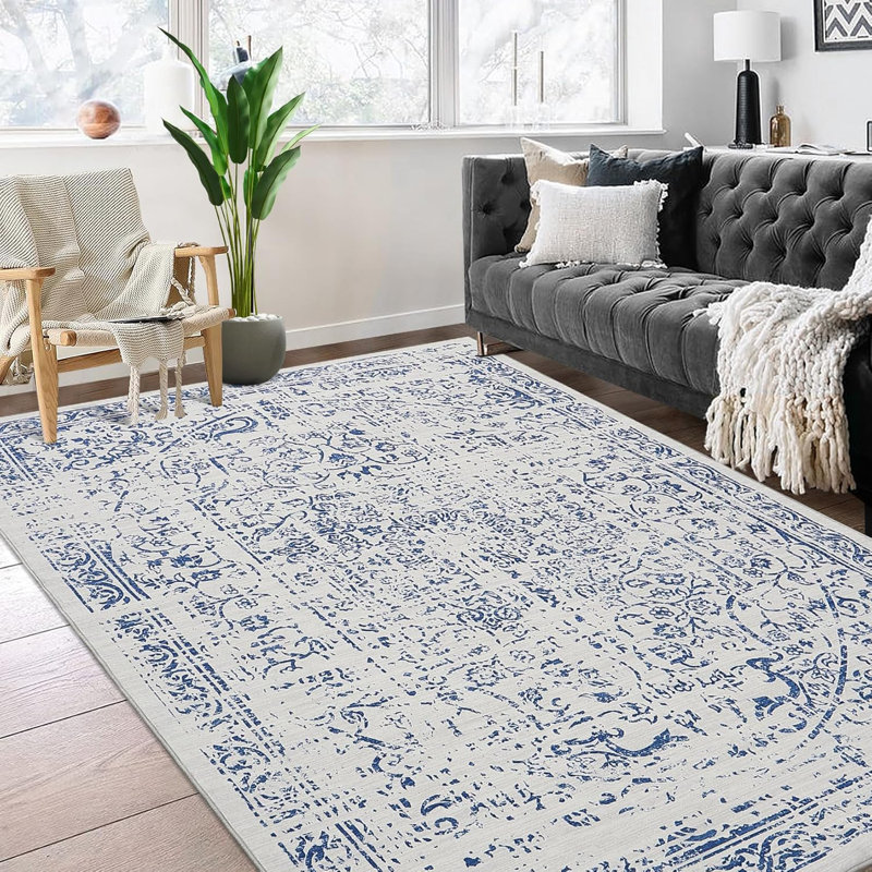 Hallway Runner Rug 2x6 - Black Kitchen Rugs Non Slip Washable Soft Touch Carpet Runner Rug Stylish Rug Runner Home Kitchen