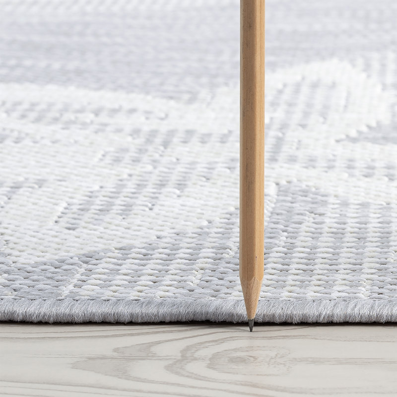 Tapis intérieur / extérieur gris Bagarm, Tapis de couloir 2 pi 8 po x 9 pi 11 po