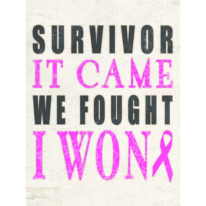 Survivor I Won - impression sur toile tendue, L 12 po x H 16 po