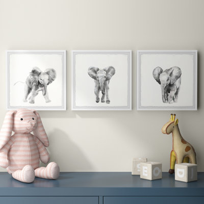 Jennifer Animals 3 - Piece Framed Art