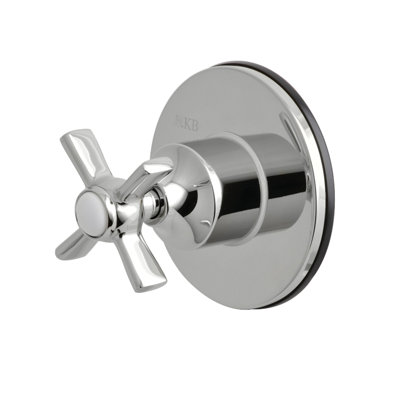 Soupape de déviation à 3 voies avec poignée simple et plaque ronde