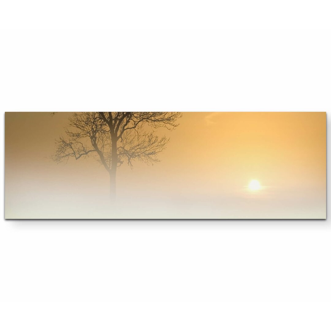 Leinwandbild Baum im Nebel